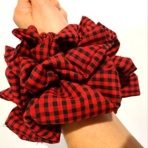 Plaid  Hair Scrunchie set of 3 Hair Accessories